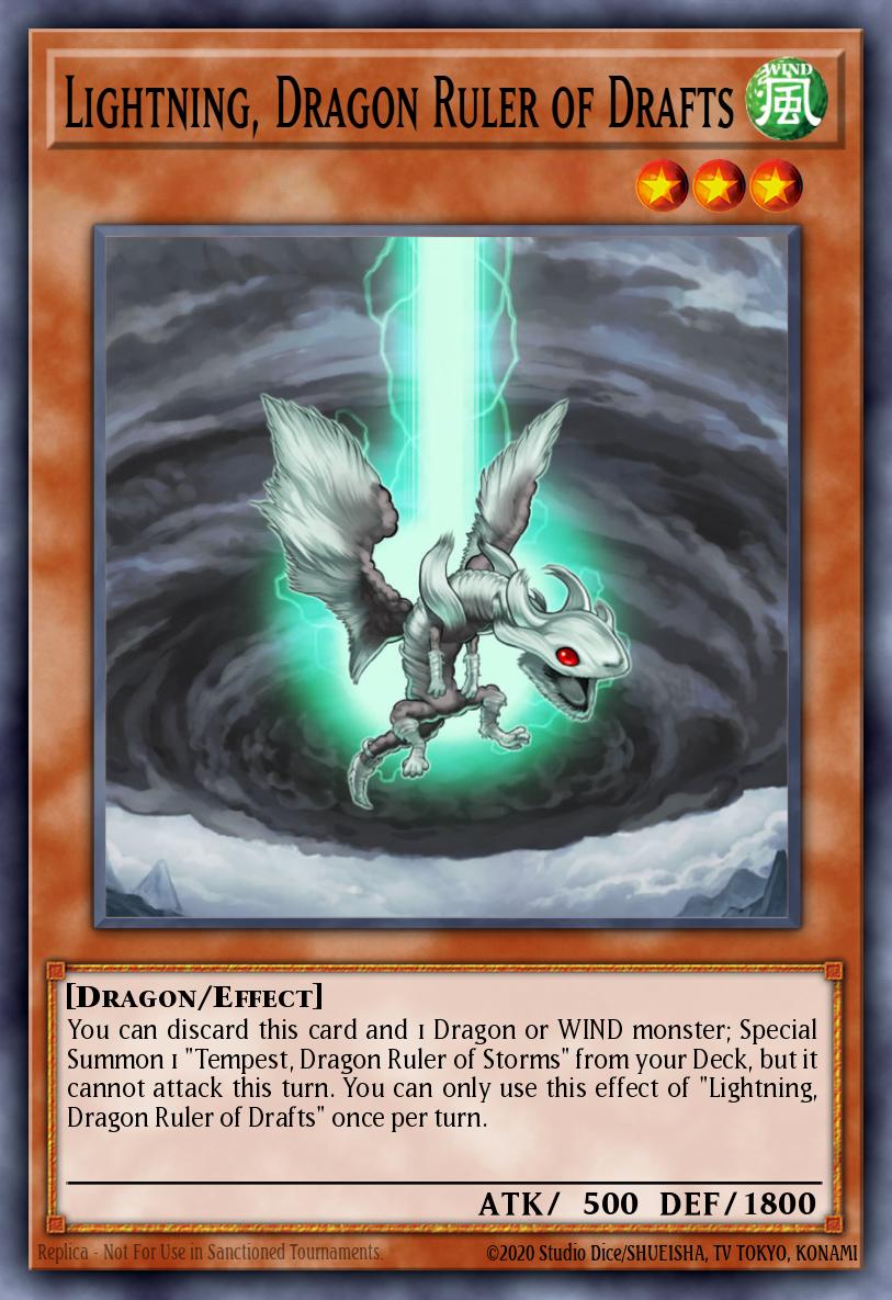 Lightning, Dragon Ruler of Drafts - RA03-EN257 1