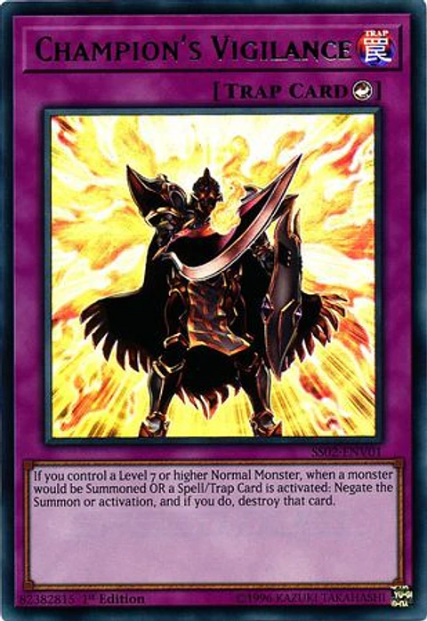 Champion's Vigilance - SS02-ENV01 - Ultra Rare