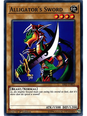 Alligator's Sword - SS02-ENB05 - Common