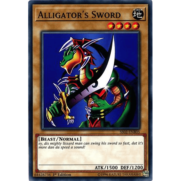 Alligator's Sword - SS02-ENB05 - Common