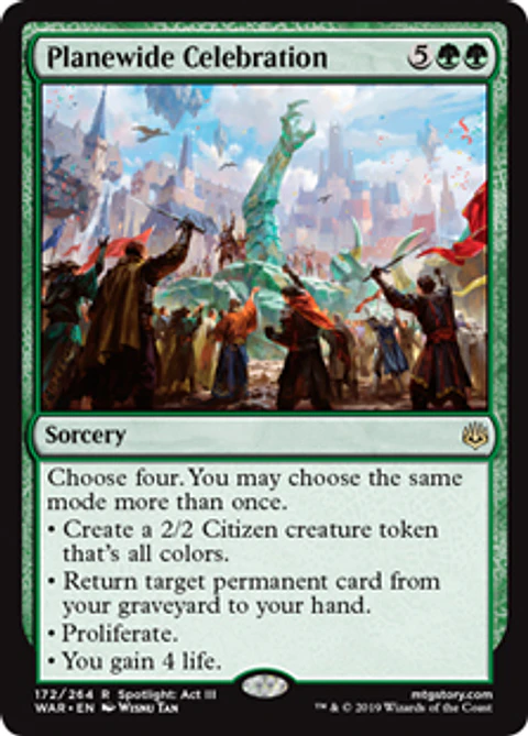 Planewide Celebration - WAR - R