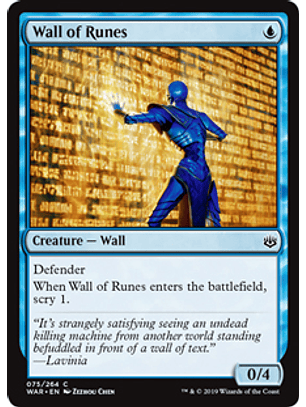 Wall of Runes - WAR - C 