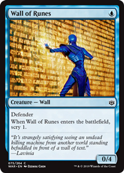 Wall of Runes - WAR - C 