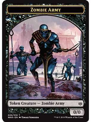Zombie Army Token 9 - WAR