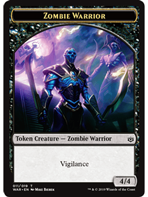 Zombie Warrior Token - WAR