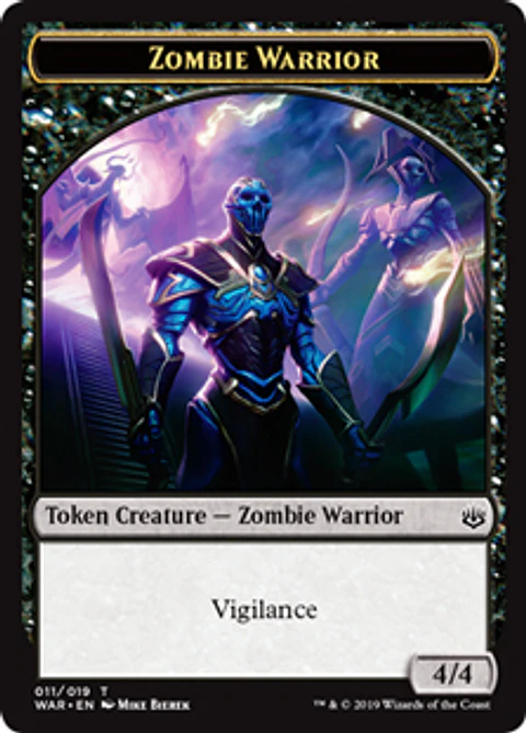 Zombie Warrior Token - WAR