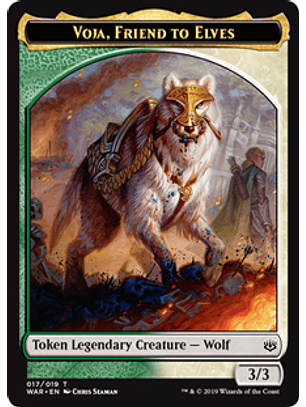Voja, Friend to Elves Token - WAR