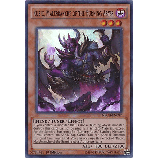 Rubic, Malebranche of the Burning Abyss - NECH-EN082 - Ultra Rare