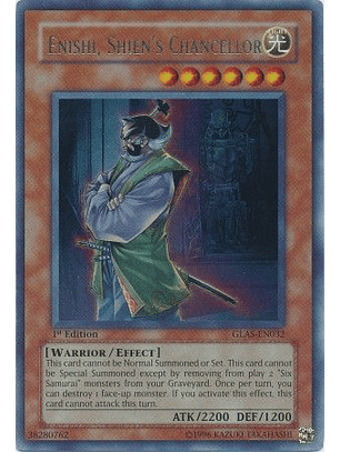Enishi, Shien's Chancellor - GLAS-EN032 - Ultra Rare 1st Edition