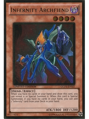 Infernity Archfiend - GLD3-EN027 - Gold Rare (español)