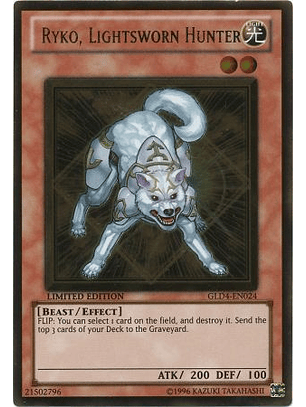 Ryko, Lightsworn Hunter - GLD4-EN024 - Gold Rare