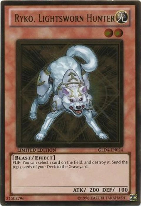 Ryko, Lightsworn Hunter - GLD4-EN024 - Gold Rare