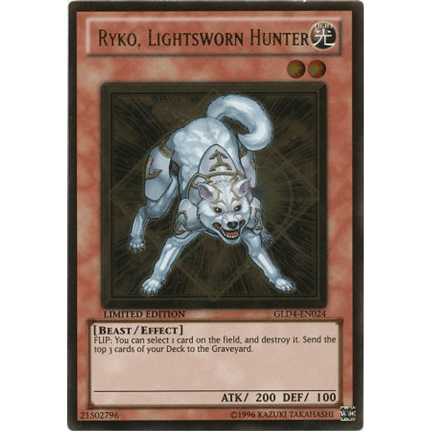 Ryko, Lightsworn Hunter - GLD4-EN024 - Gold Rare