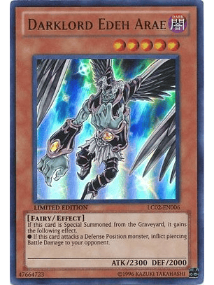 Darklord Edeh Arae - LC02-EN006 - Ultra Rare Limited Edition