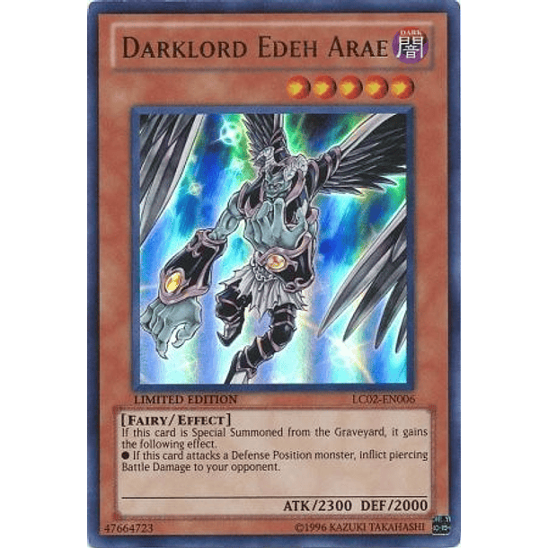 Darklord Edeh Arae - LC02-EN006 - Ultra Rare Limited Edition