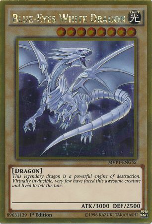 Blue-Eyes White Dragon - MVP1-ENG55 - Gold Rare  1