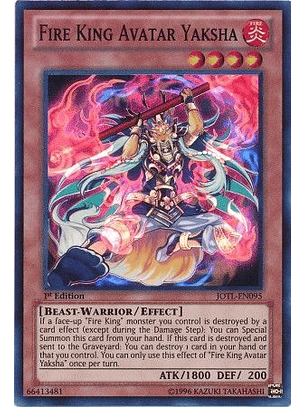 Fire King Avatar Yaksha - JOTL-EN095 - Super Rare