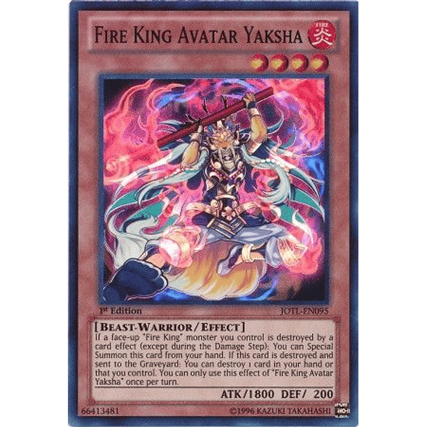 Fire King Avatar Yaksha - JOTL-EN095 - Super Rare