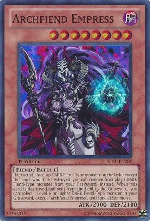 Archfiend Empress - STBL-EN000 - Super Rare (español)