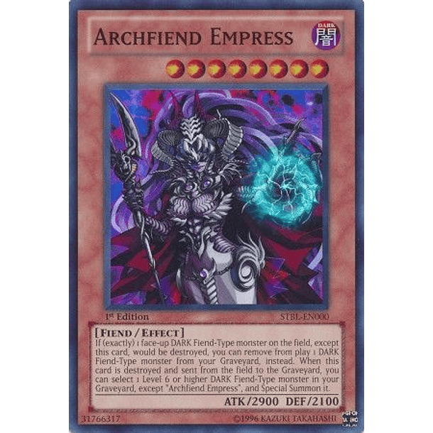 Archfiend Empress - STBL-EN000 - Super Rare (español)