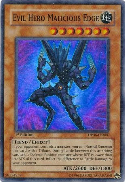 Evil Hero Malicious Edge - DP06-EN006 - Super Rare