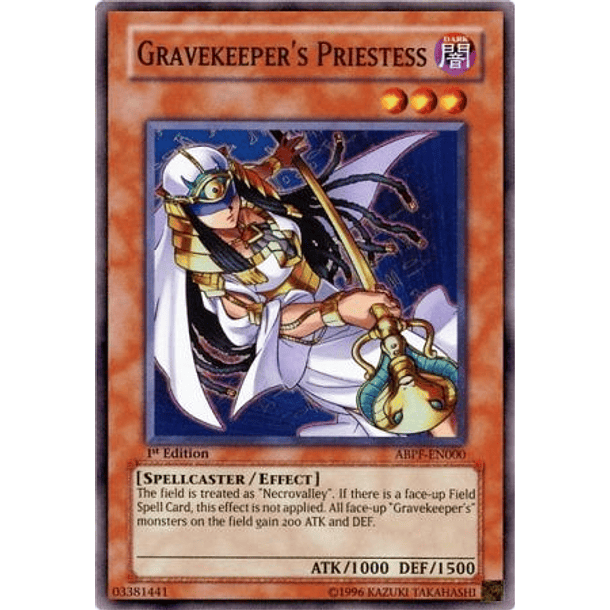 Gravekeeper's Priestess - ABPF-EN000 - Super Rare