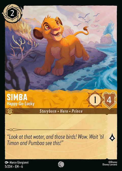 Simba - Happy-Go-Lucky - 5/204 - Common *6 