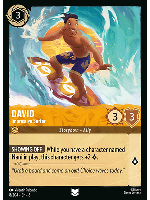 David - Impressive Surfer - 8/204 - Uncommon *6