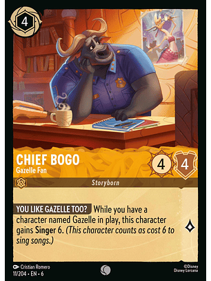 Chief Bogo - Gazelle-Fan - 11/204 - Common *6
