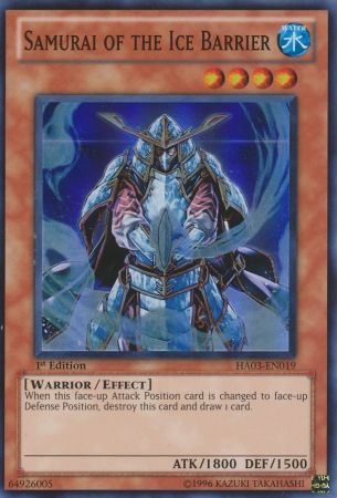 Samurai of the Ice Barrier - HA03-EN019 - Super Rare  1