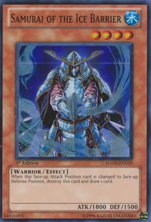 Samurai of the Ice Barrier - HA03-EN019 - Super Rare 