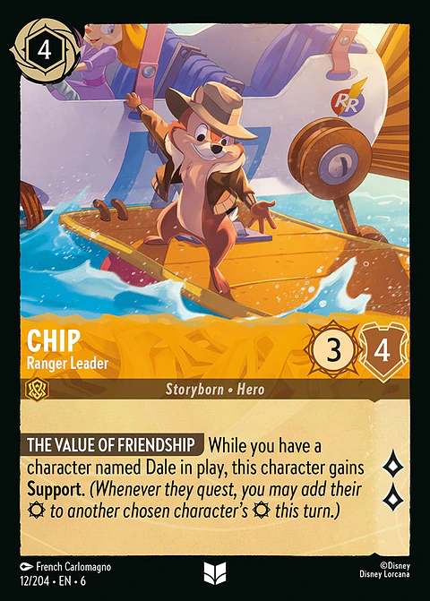 Chip - Ranger Leader - 12/204 - Uncommon *6