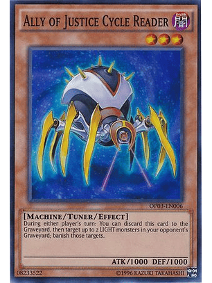 Ally of Justice Cycle Reader - OP03-EN006 - Super Rare
