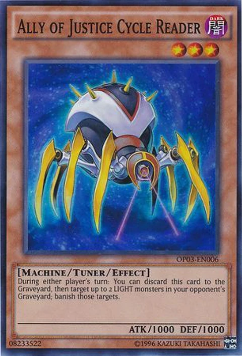 Ally of Justice Cycle Reader - OP03-EN006 - Super Rare