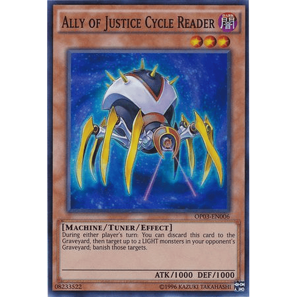 Ally of Justice Cycle Reader - OP03-EN006 - Super Rare