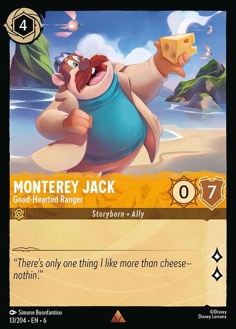 Monterey Jack - Good-Hearted Ranger - 13/204 - Rare *6