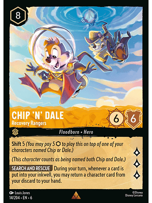 Chip 'N' Dale - Recovery Rangers - 14/206 - Rare *6
