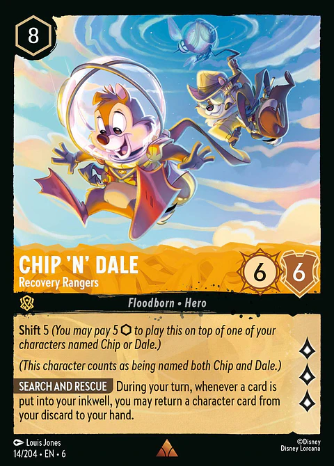 Chip 'N' Dale - Recovery Rangers - 14/206 - Rare *6