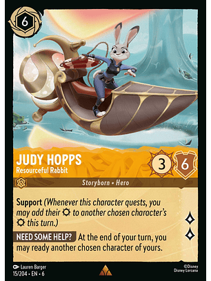 Judy Hopps - Resourceful Rabbit - 15/204 - Rare *6