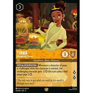 Tiana - Restaurant Owner - 16/204 - Legendary *6