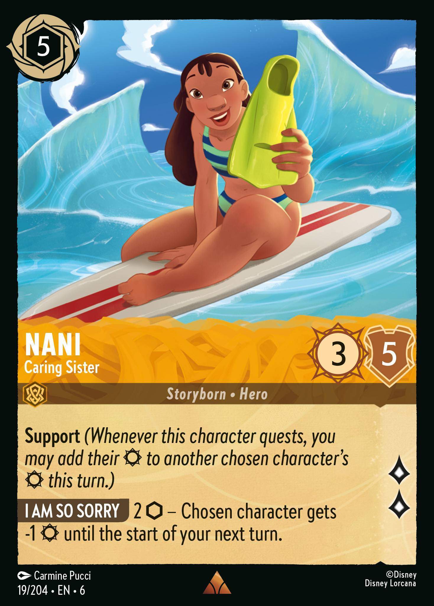 Nani - Caring Sister - 19/204 - Rare *6 1