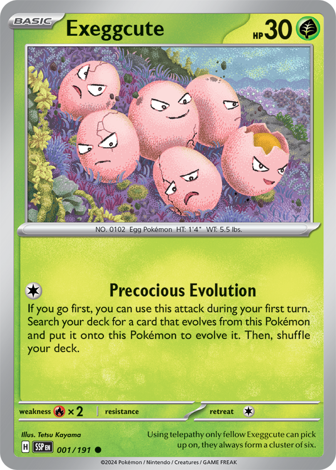 Exeggcute - 001/191 - Common - SSP 1