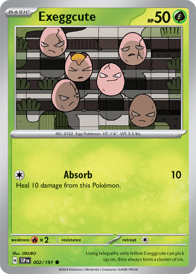 Exeggcute - 002/191 - Common - SSP 1