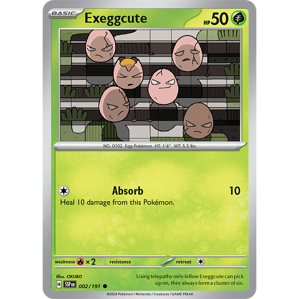 Exeggcute - 002/191 - Common - SSP