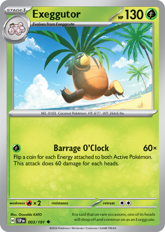 Exeggutor - 003/191 - Uncommon - SSP  1