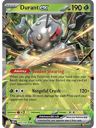 Durant ex - 004/191 - Double Rare - SSP