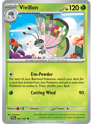 Vivillon - 007/191 - Uncommon - SSP