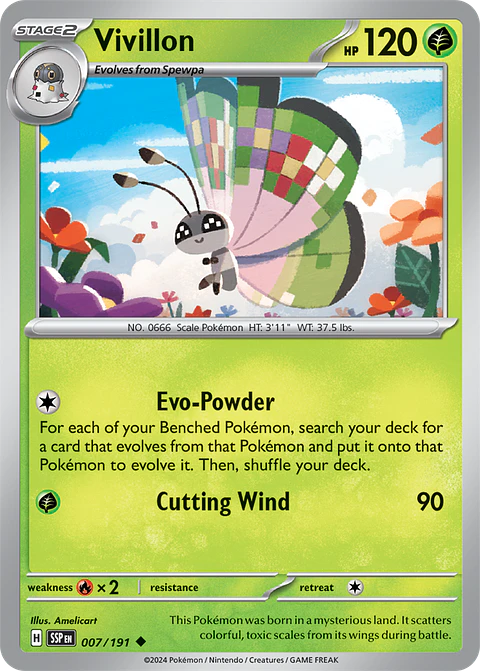 Vivillon - 007/191 - Uncommon - SSP