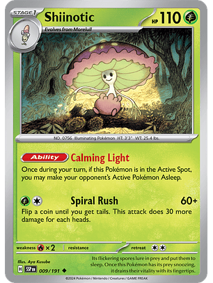 Shiinotic - 009/191 - Uncommon - SSP
