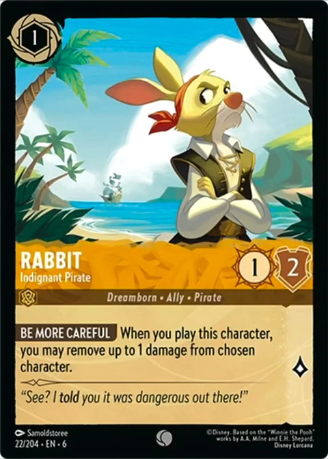 Rabbit - Indignant Pirate - 22/204 - Common *6 